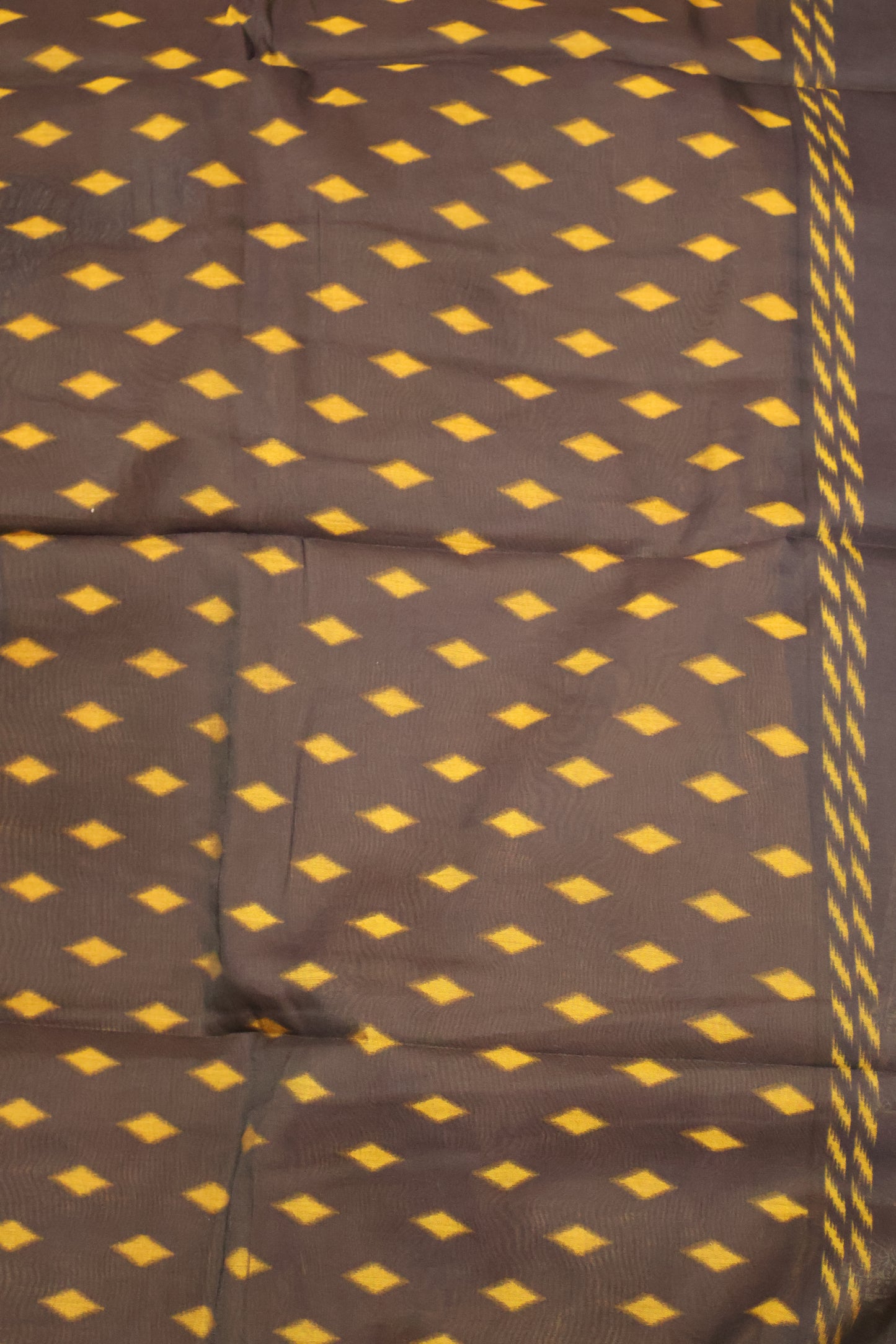Malai Cotton Saree-Mustard Pichwai Print
