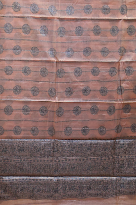 Pure Tussar Saree - Lite Brown