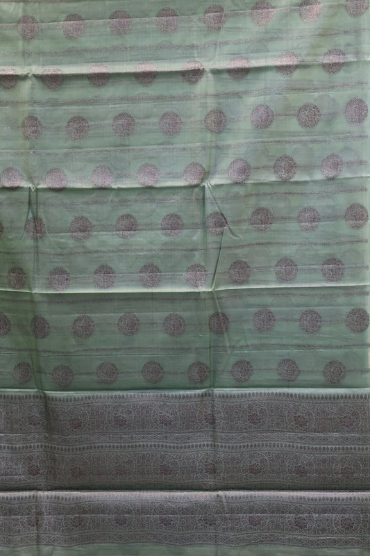 Pure Tussar Saree - Sea Green