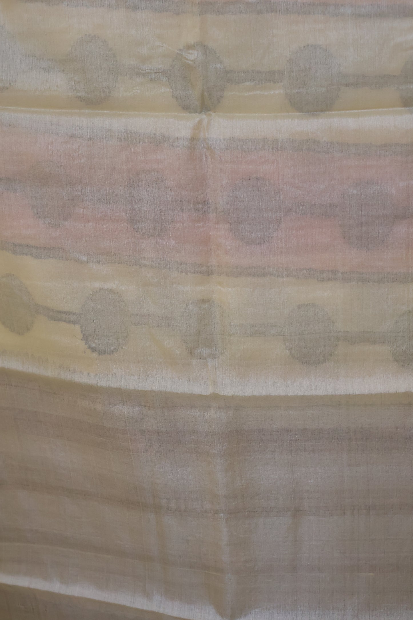Pure Tussar Saree - Pink lines