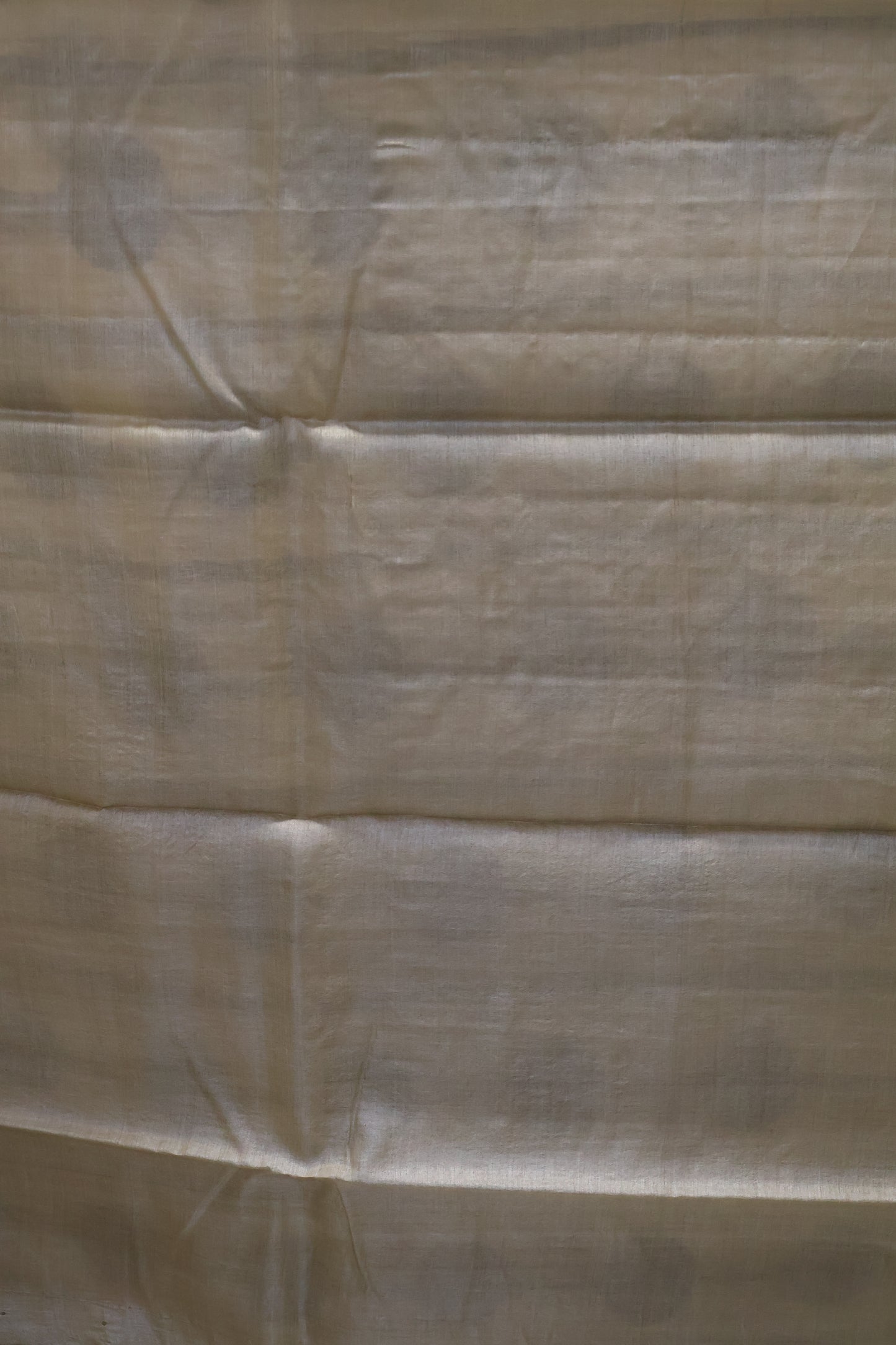 Pure Tussar Saree - Metalic Grey