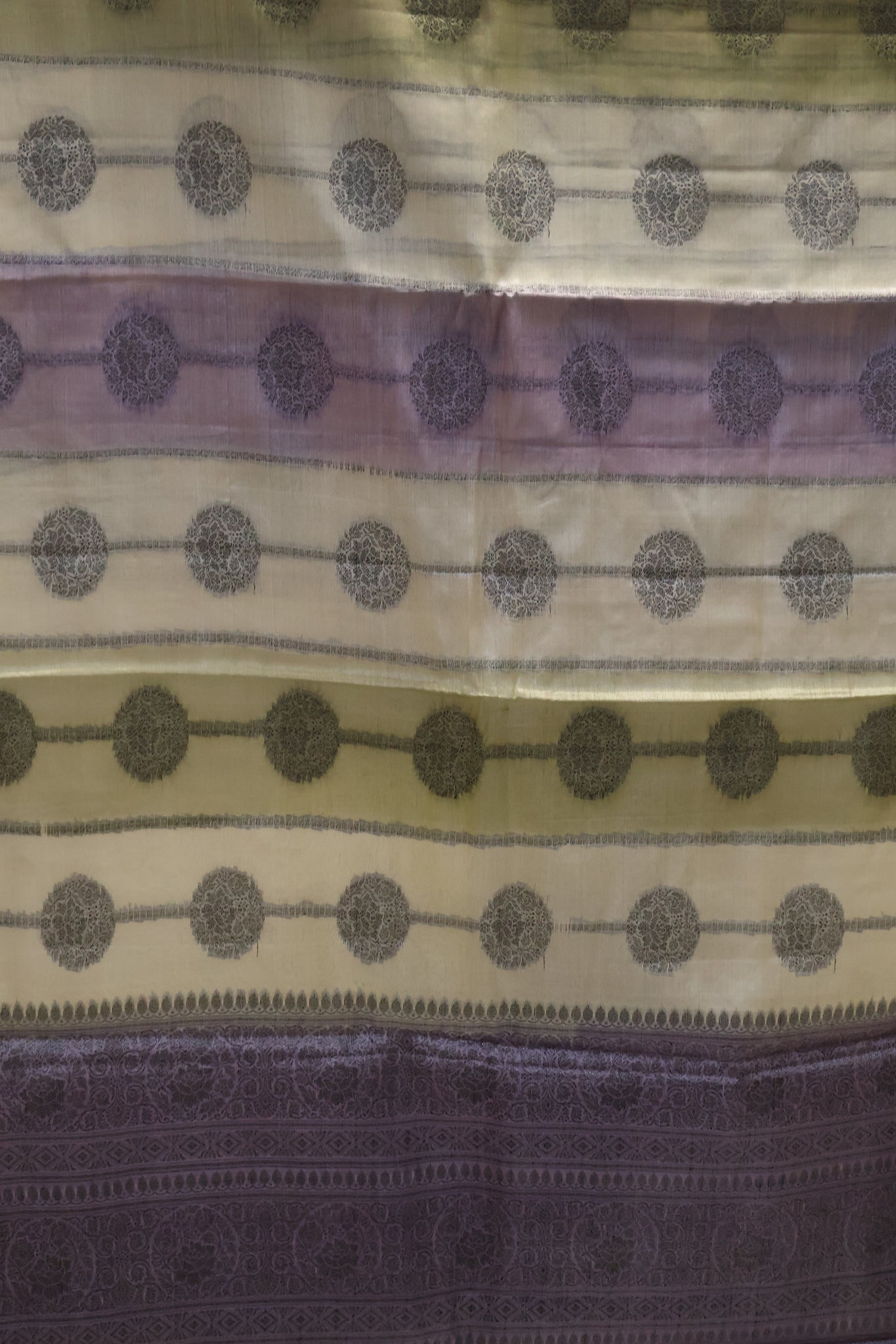 Pure Tussar Saree - Purple