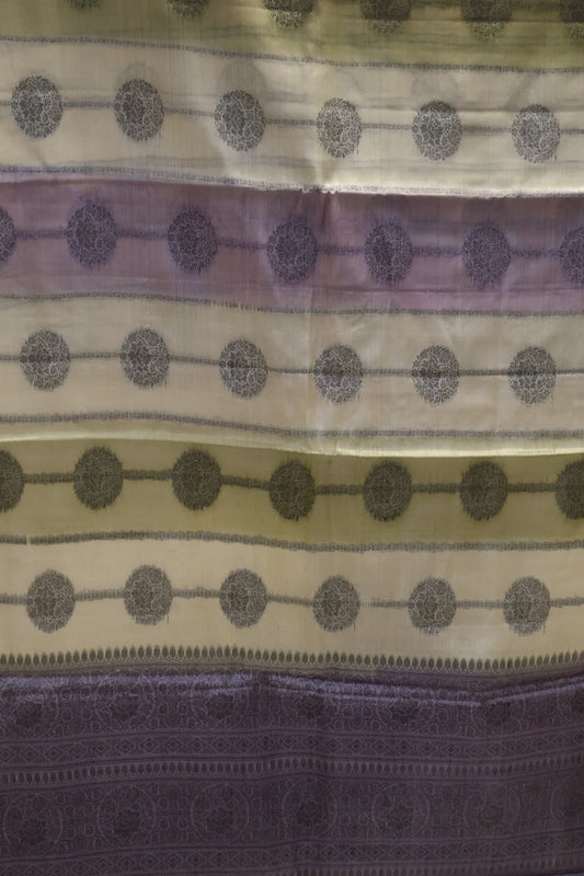 Pure Tussar Saree - Purple