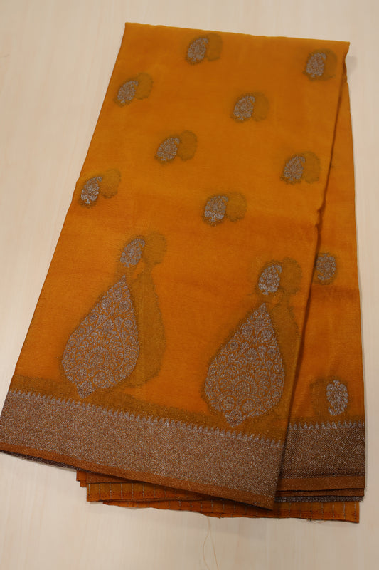 Banarasi Georgette Saree -Mustard