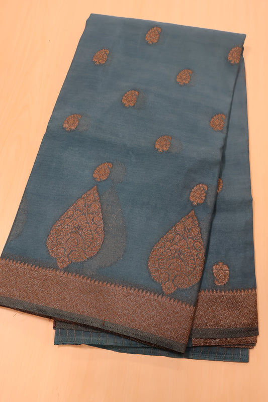 Banarasi Georgette Saree - Water Blue