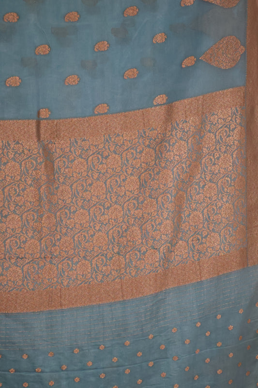 Banarasi Georgette Saree - Water Blue
