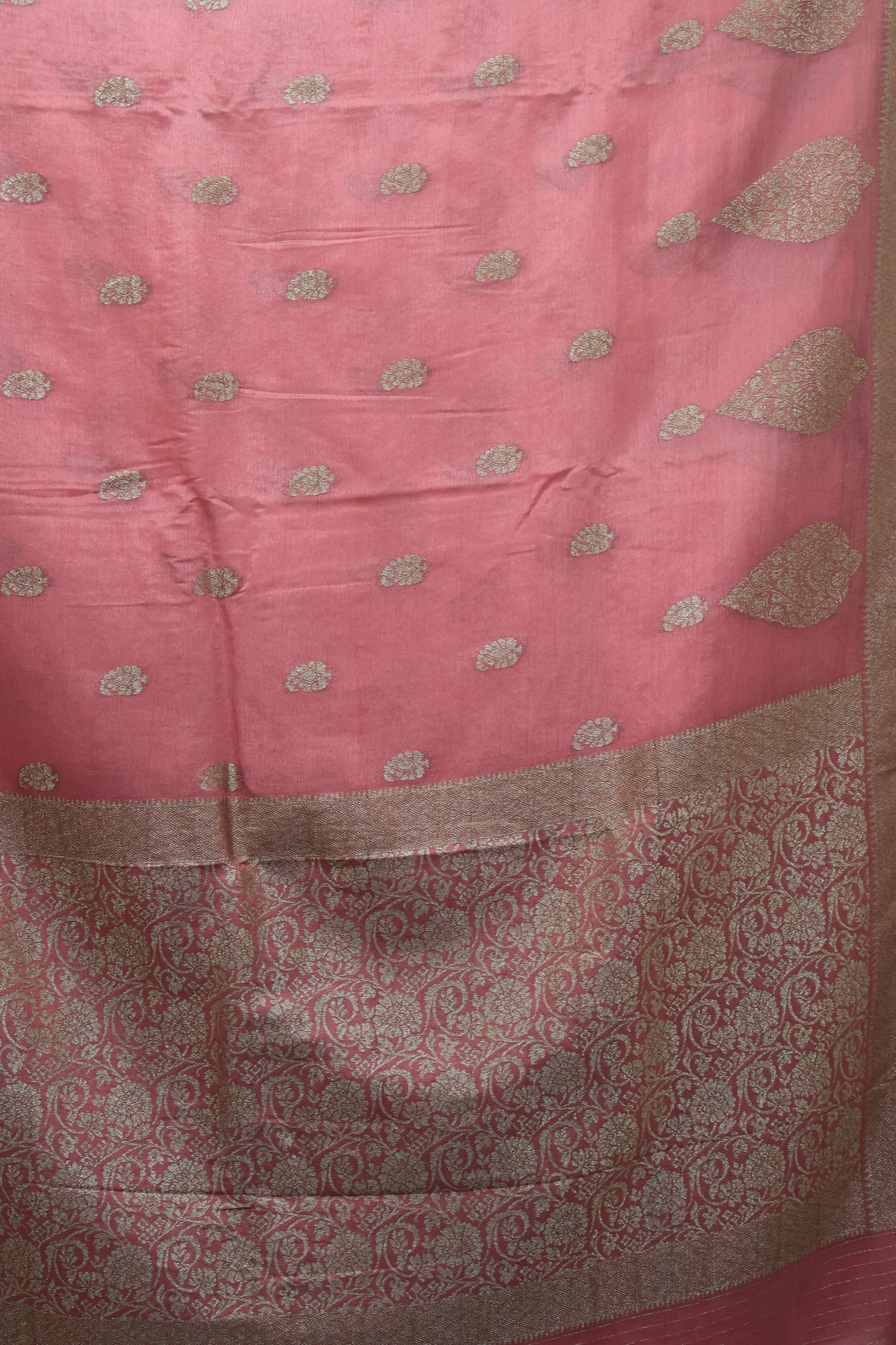 Banarasi Georgette Saree - Pastel Pink