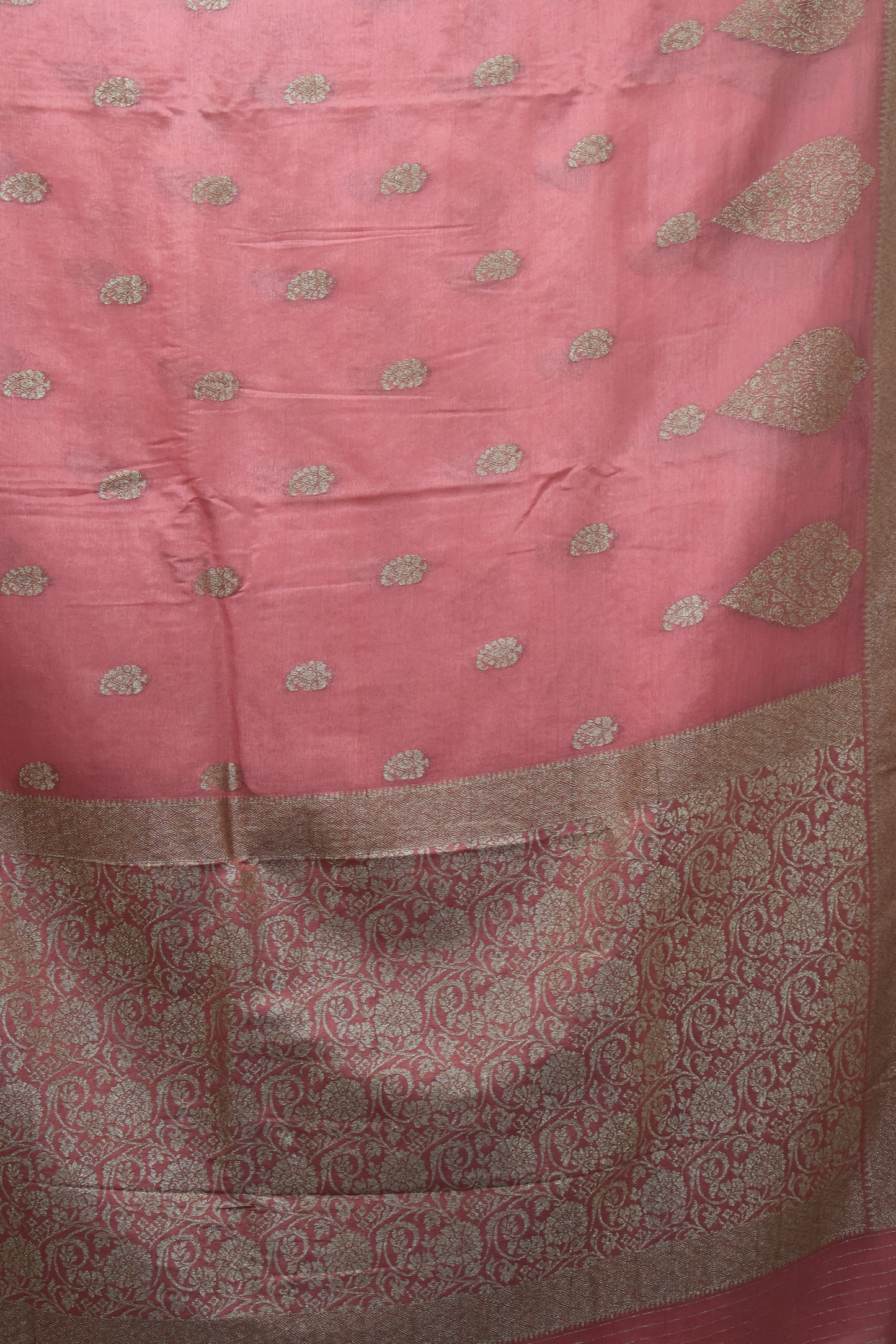 Banarasi Georgette Saree - Pastel Pink