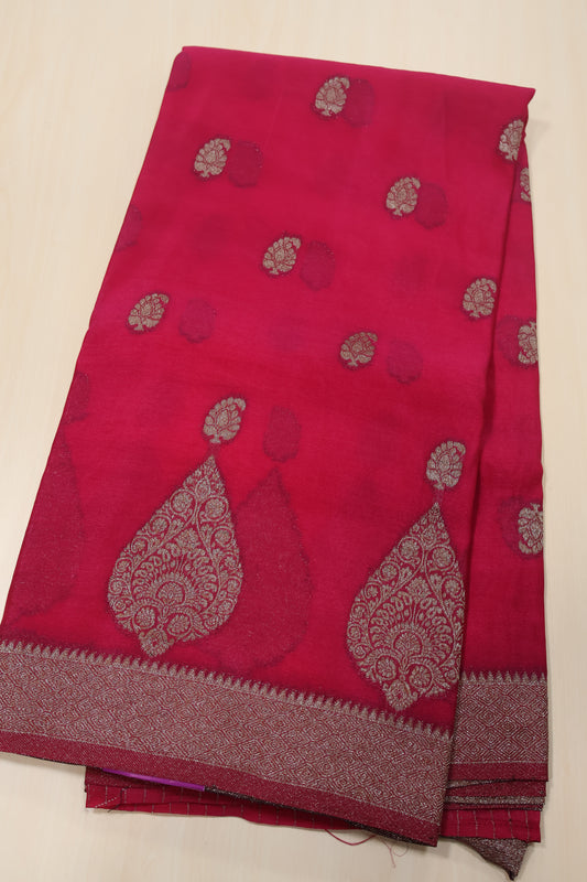 Banarasi Georgette Saree - Magenta
