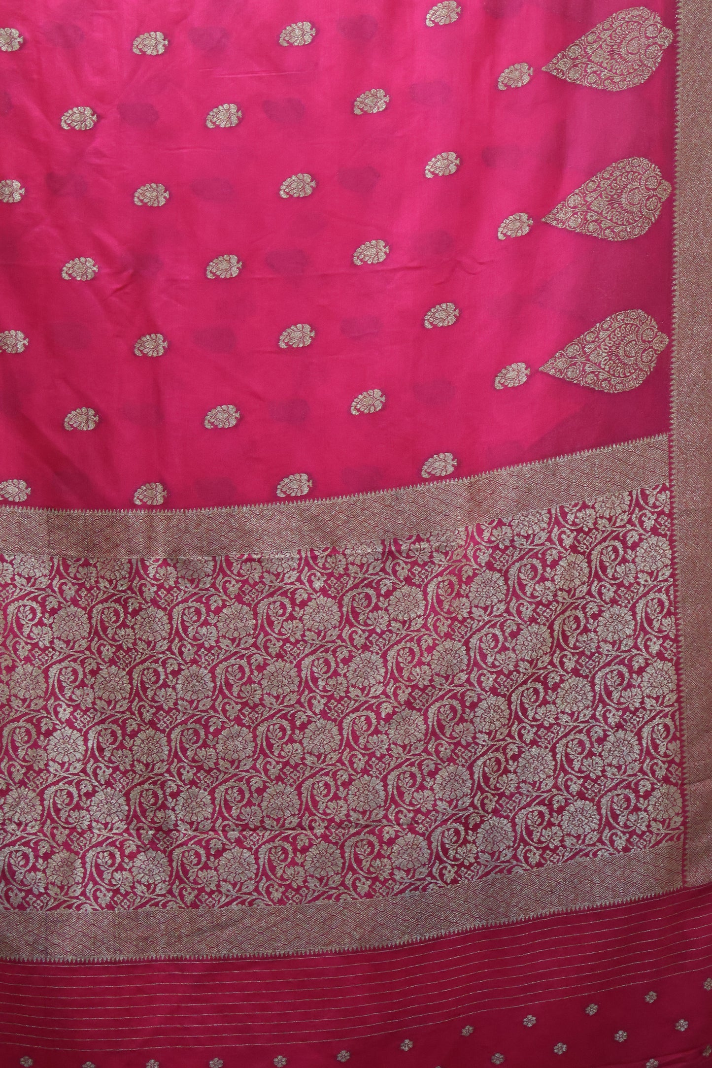 Banarasi Georgette Saree - Magenta