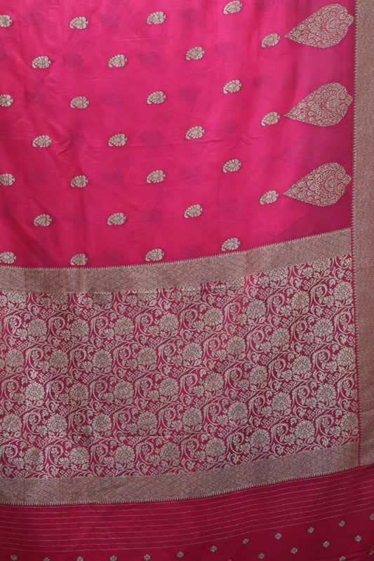 Banarasi Georgette Saree - Magenta