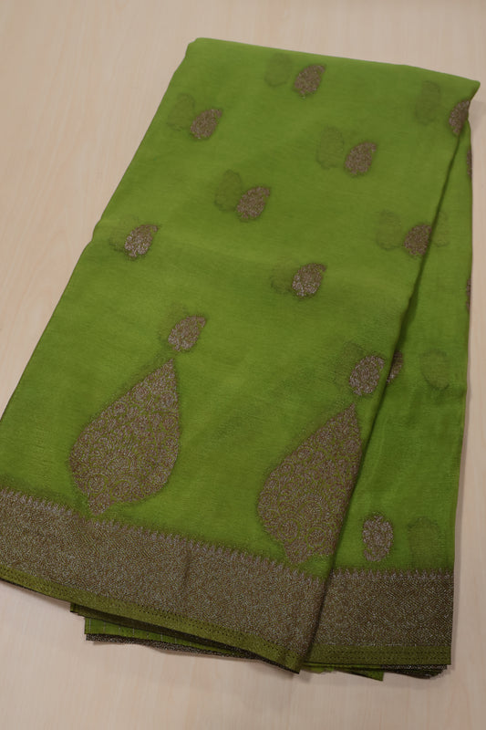 Banarasi Georgette Saree - Green