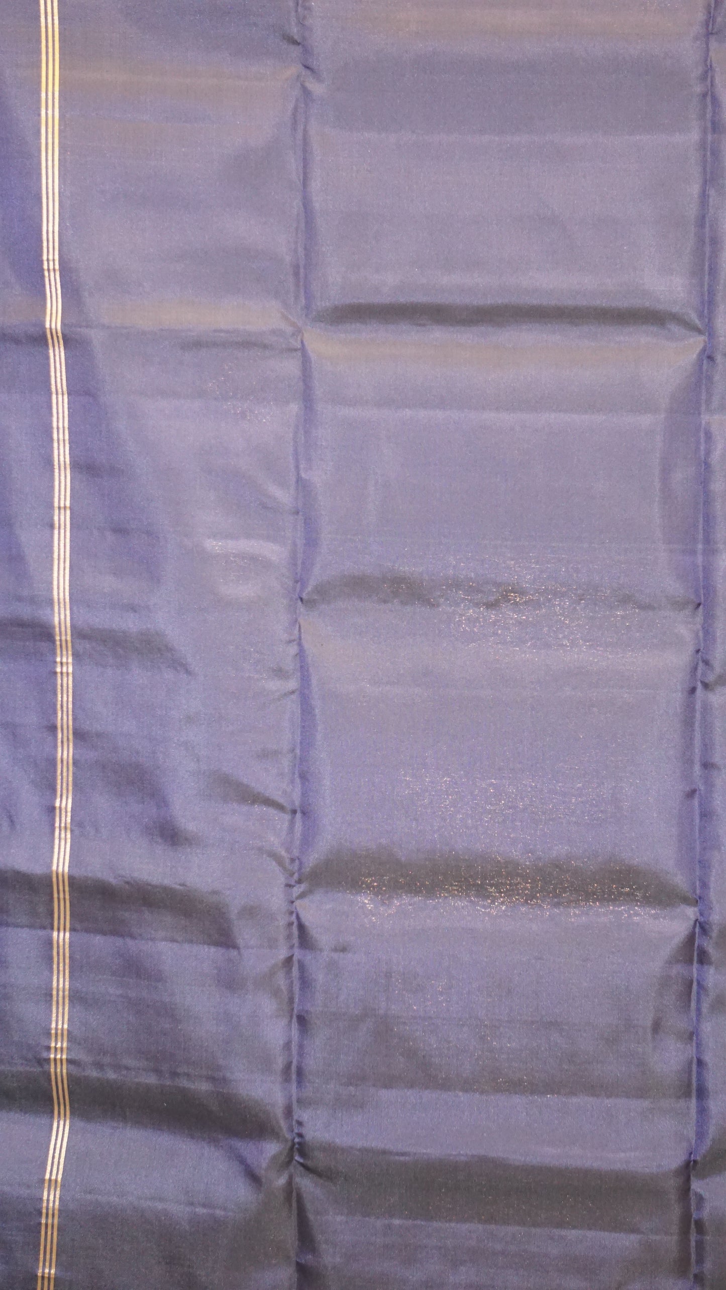 Pure Soft Silk Saree Kolam Design - Navy Blue