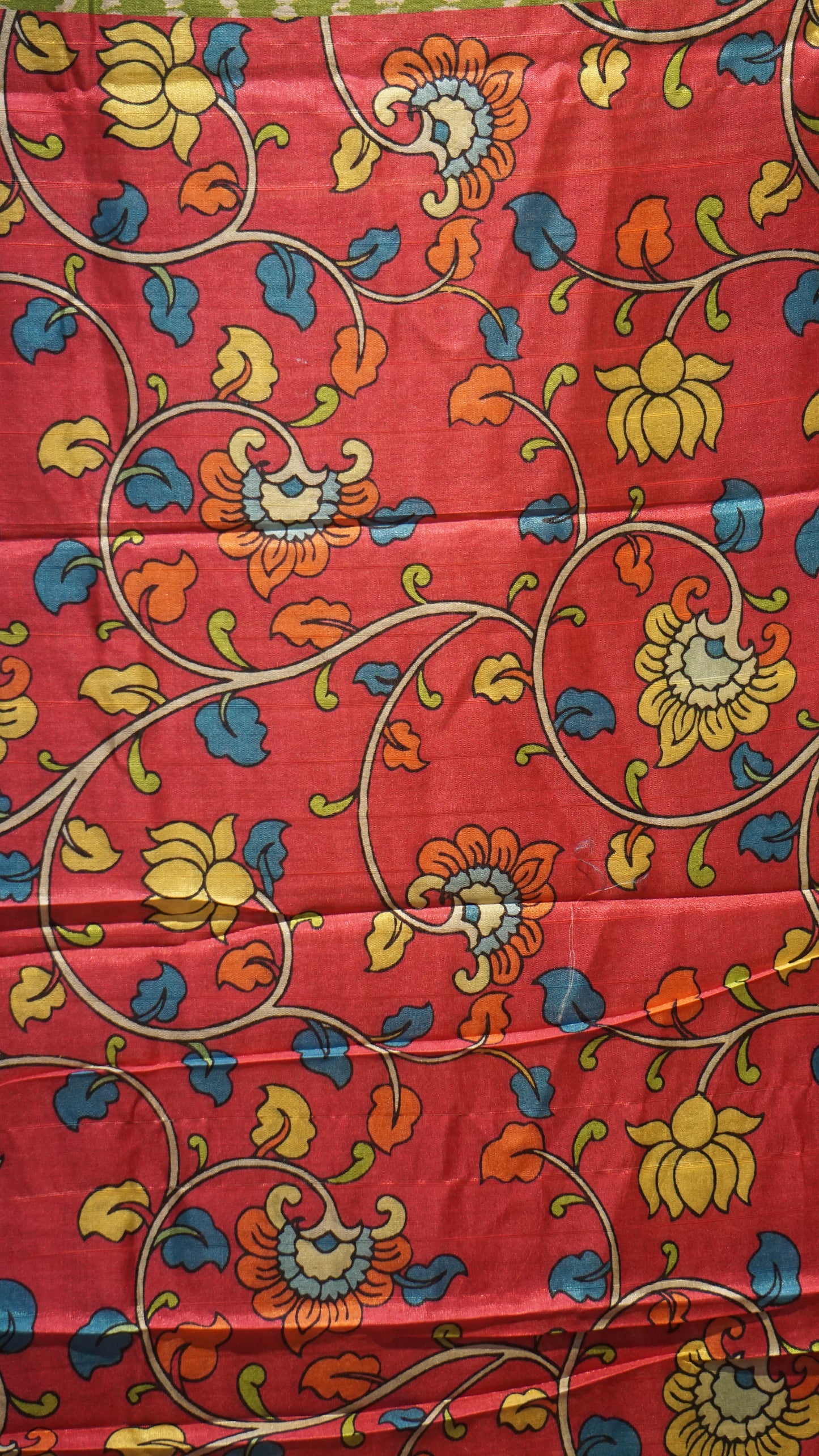 Semi Tussar Saree - Green
