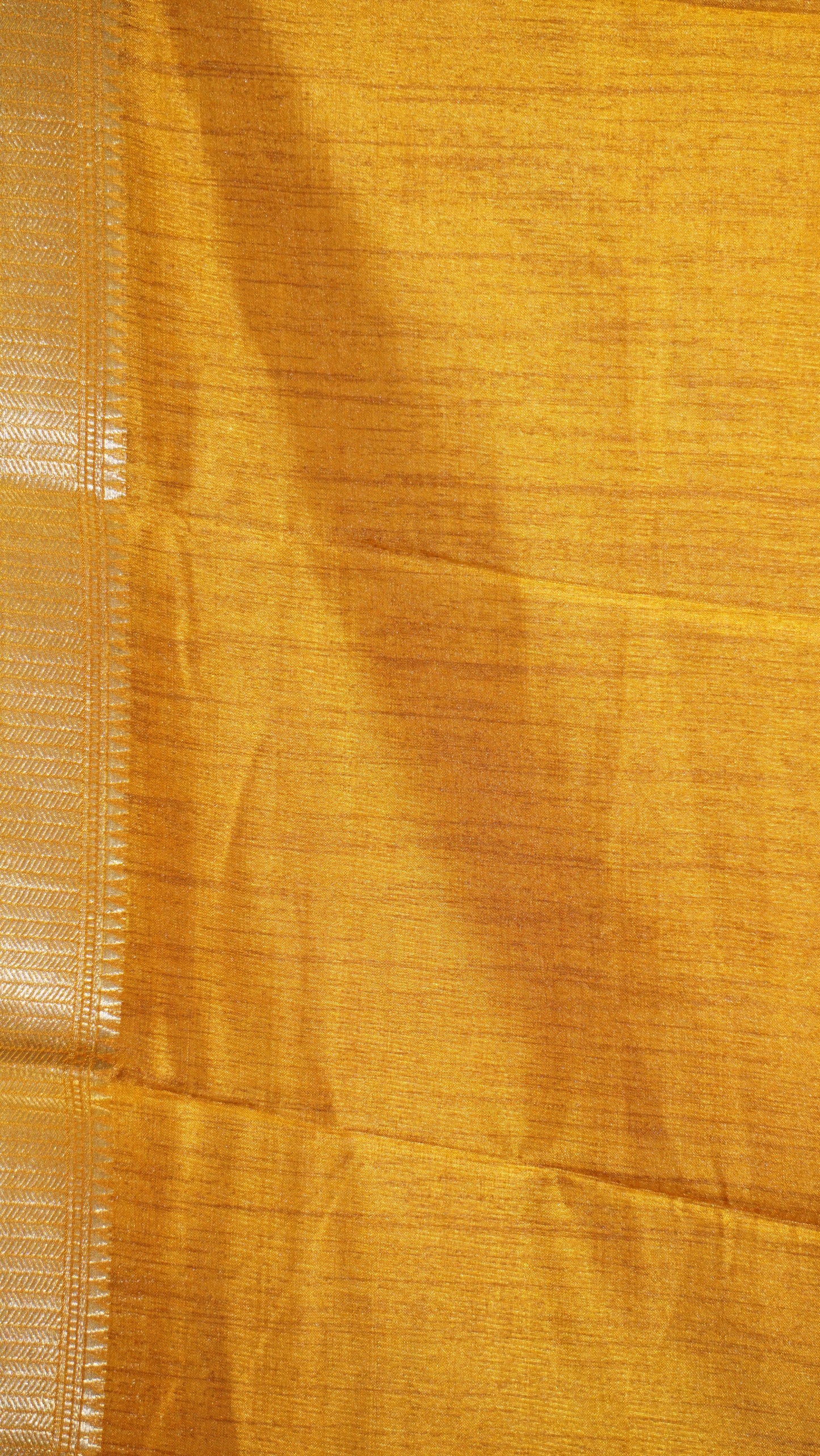 Dola Silk Kalamkari Print Yellow Border