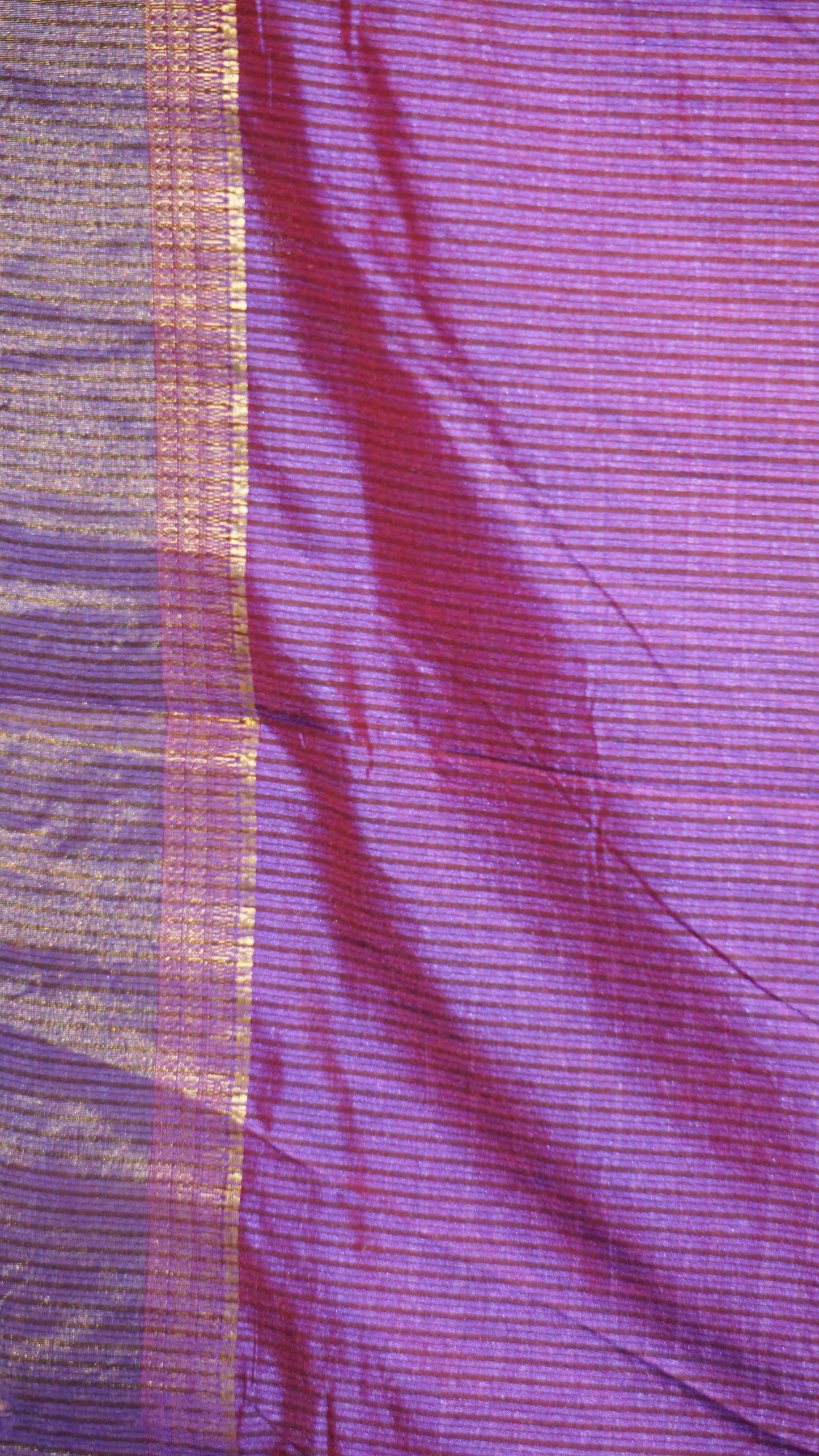 Semi Pattola Saree Solid - Pink