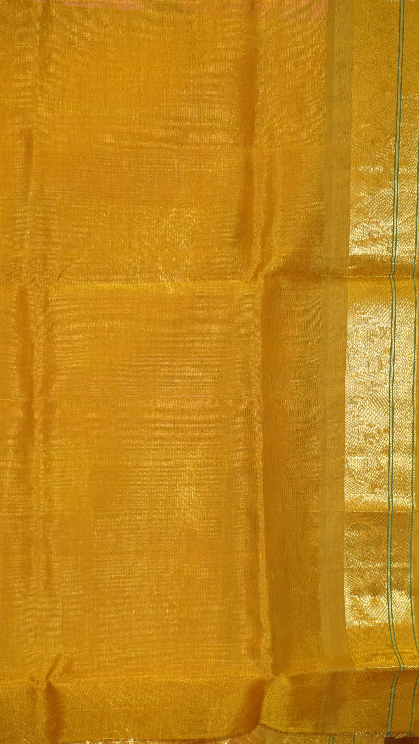 Silk Cotton Saree - Baby Pink & Mustard Yellow