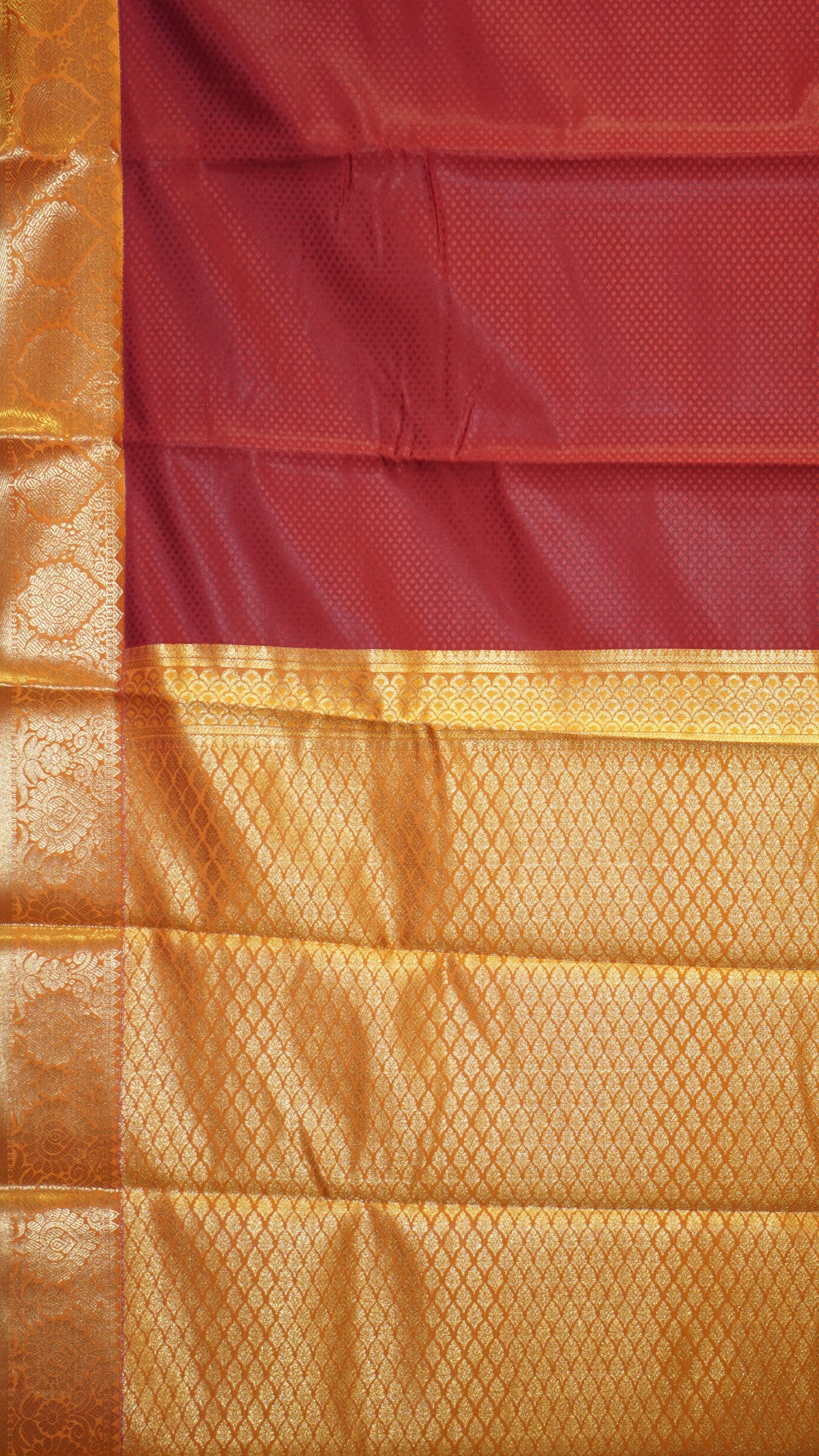 Semi Kanjeevaram Saree Red