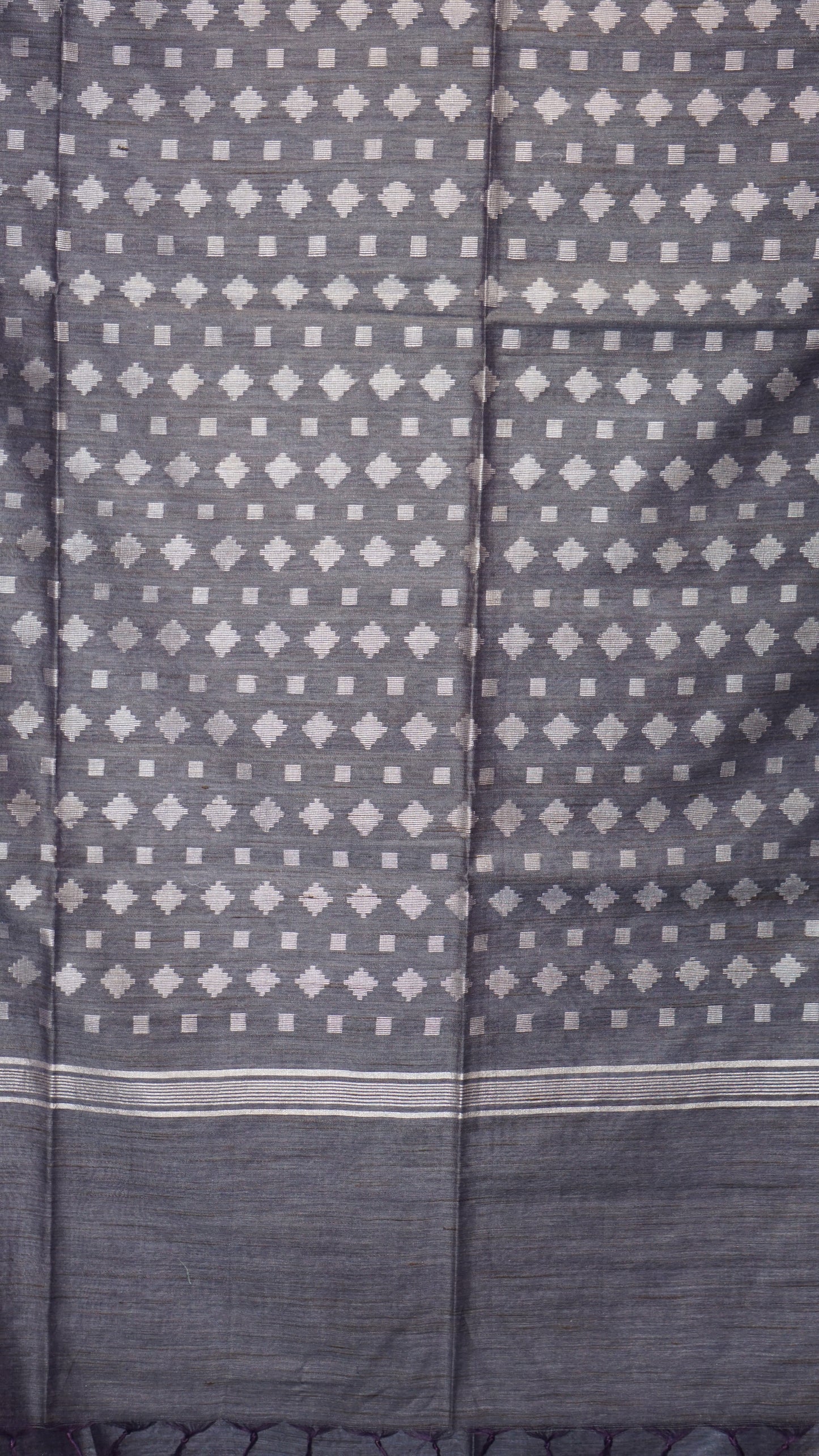 Banswara Cotton Saree - Grey