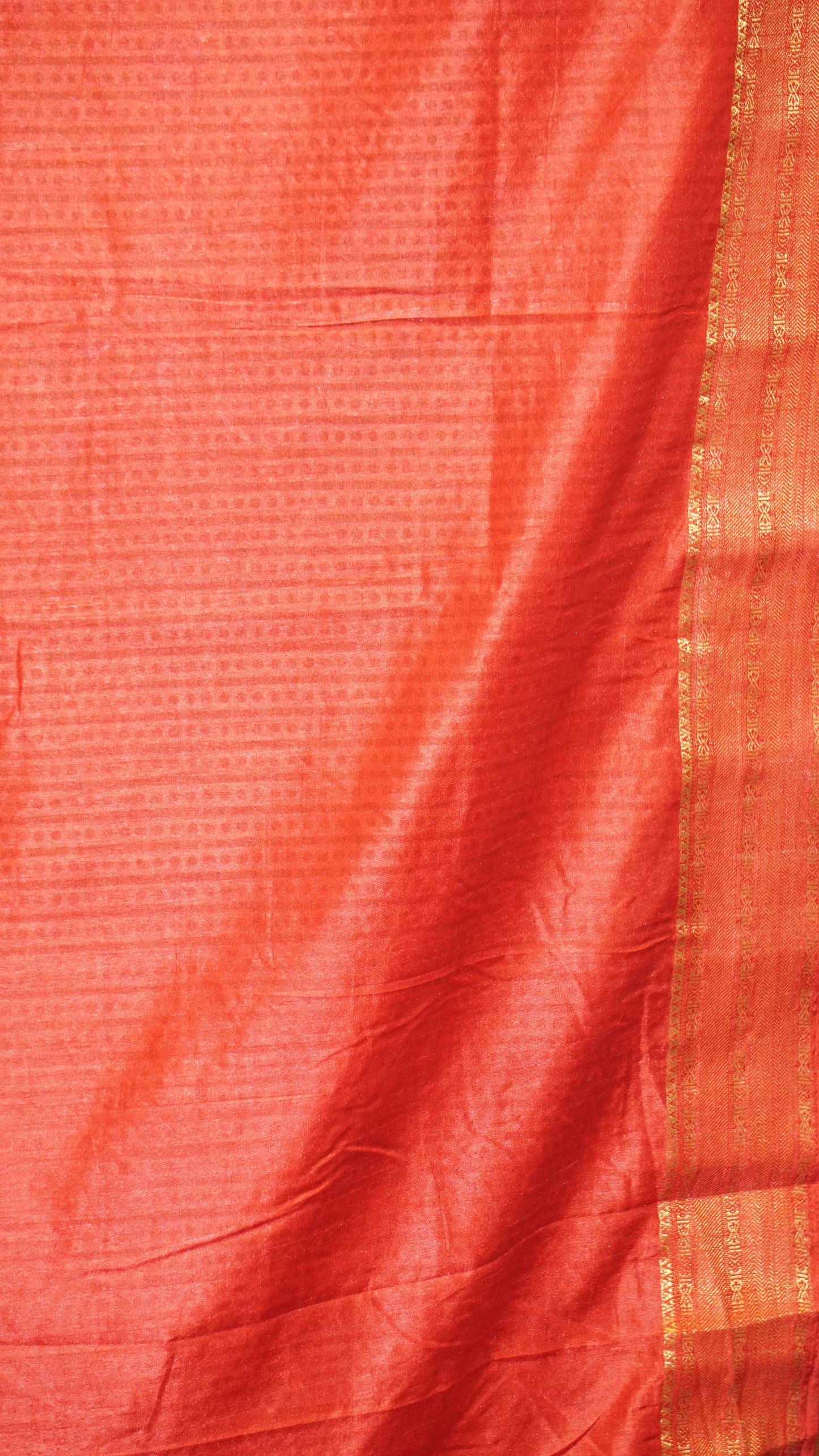 Semi Pattola Saree Kalamkari Print Brick Red