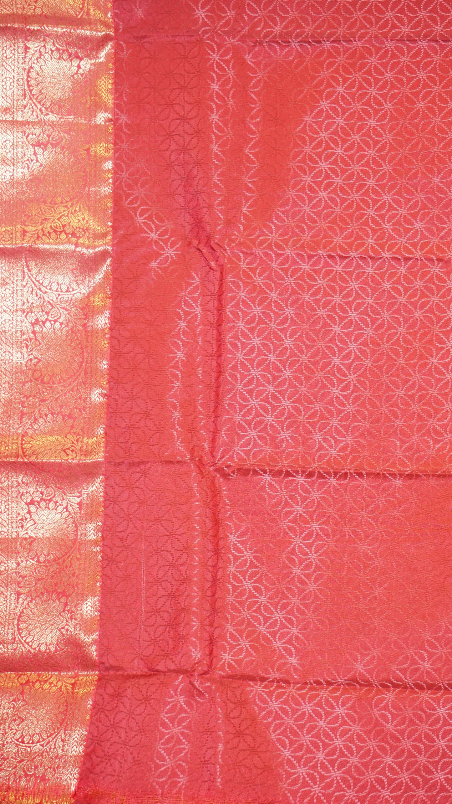 Semi Kanjeevaram Saree Orange