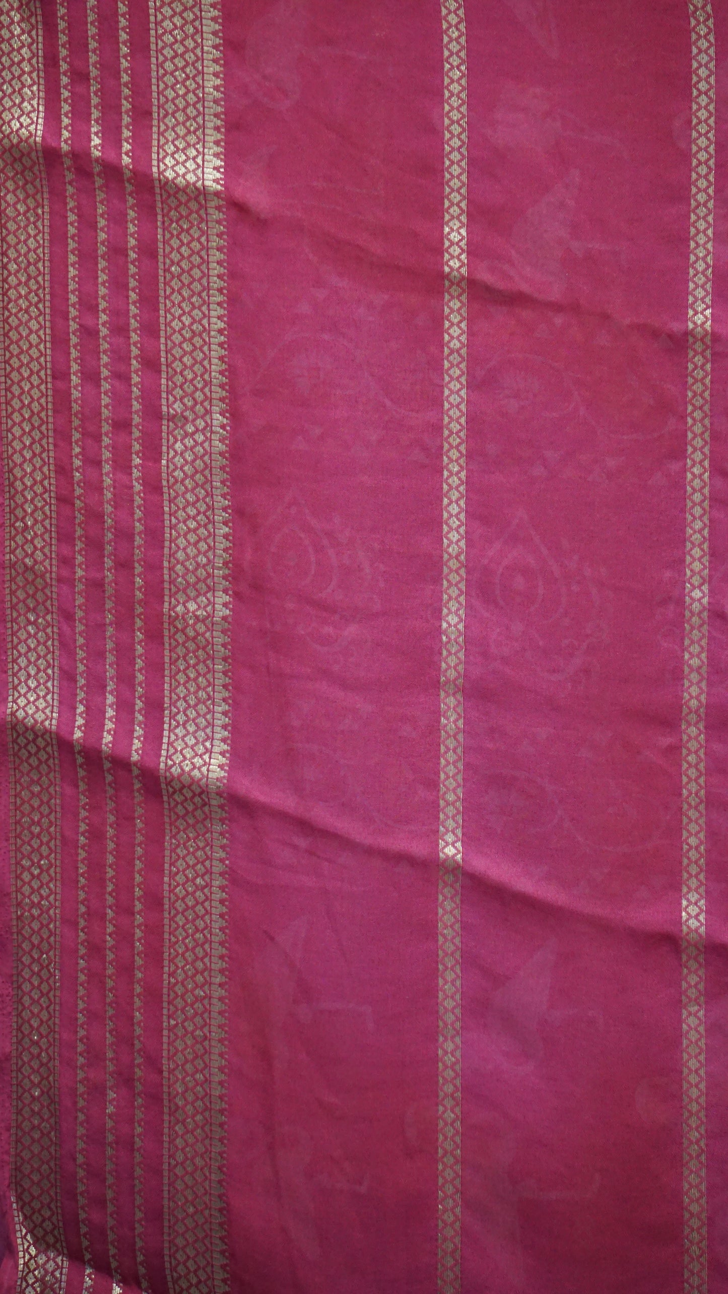 Shiffon Saree Flamingo Design - Pink