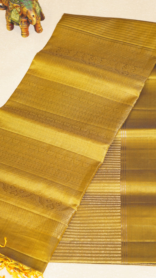 Pure Soft Silk Saree Vairoosi Weave - Gold
