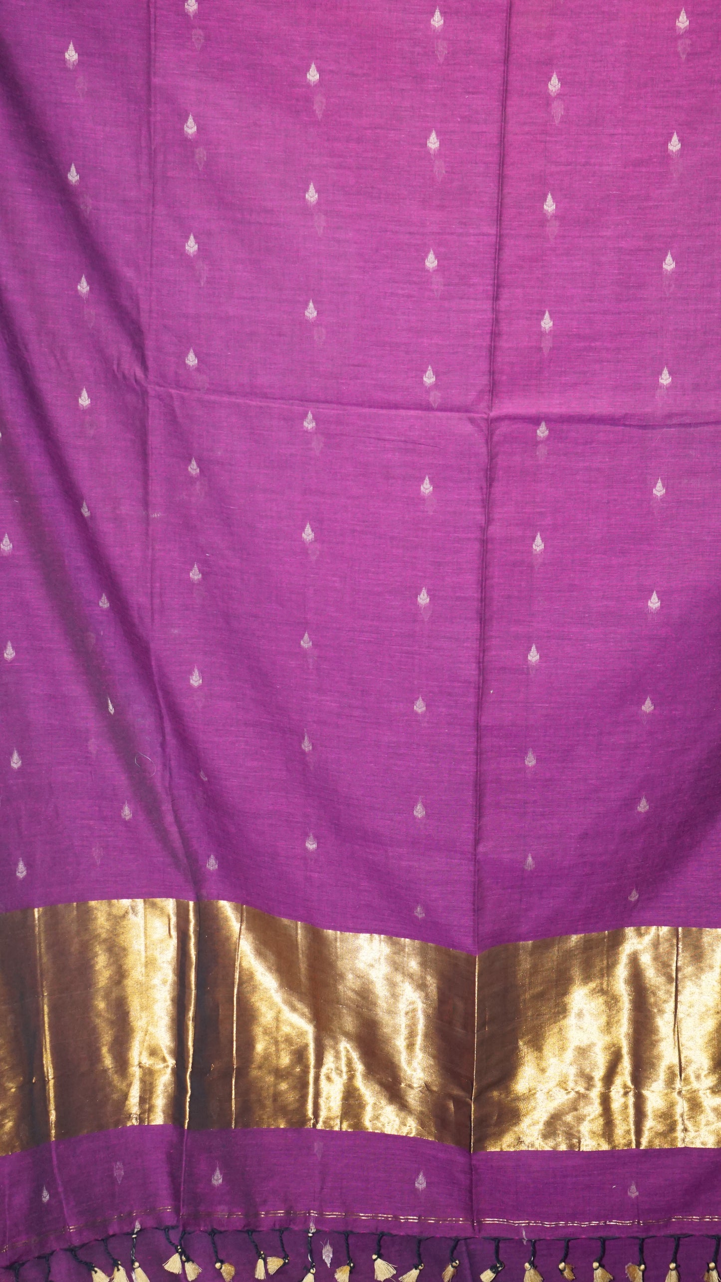 Handloom Cotton Saree Purple