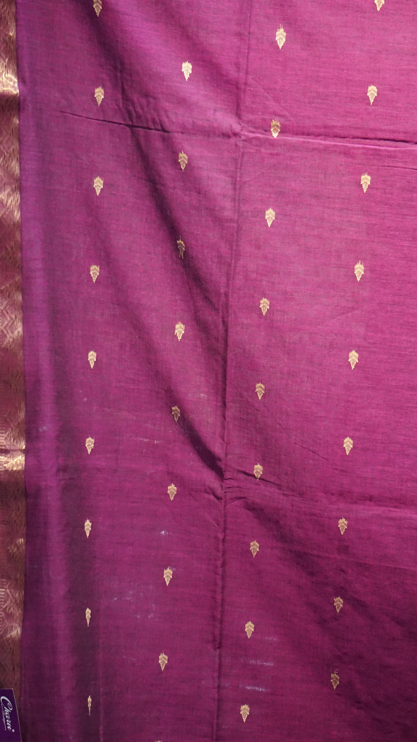 Handloom Cotton Saree Purple