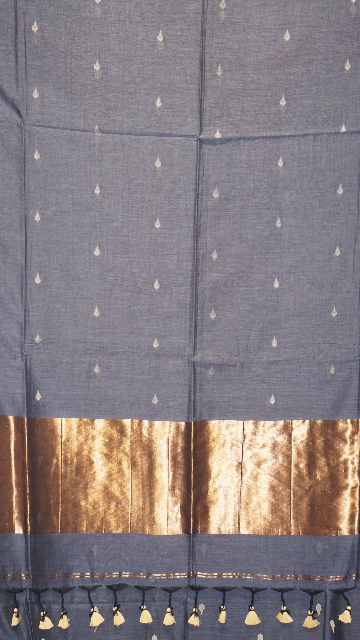 Handloom Cotton Saree Grey