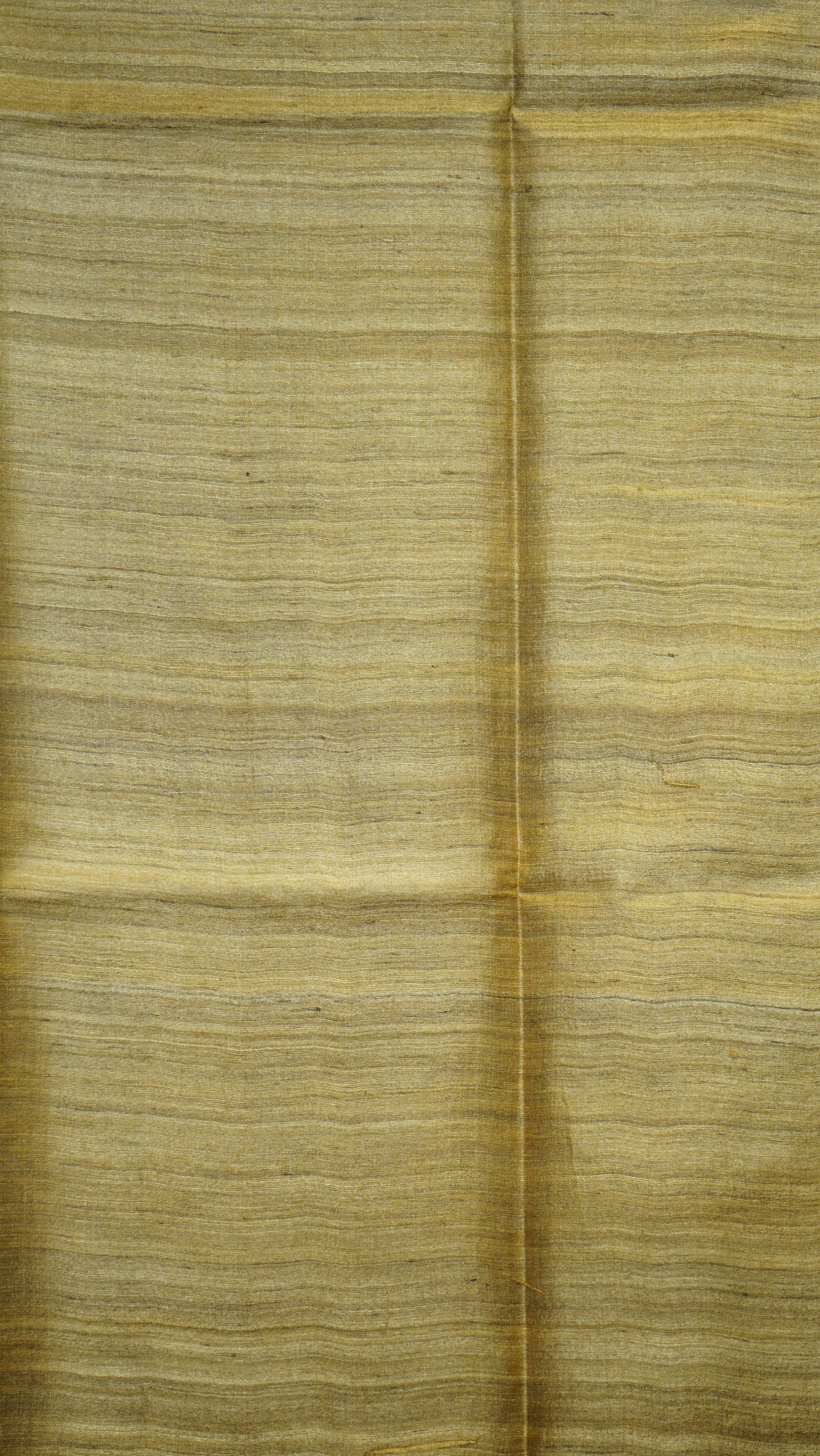 Pure Tussar Saree - Mustard Yellow & Blue