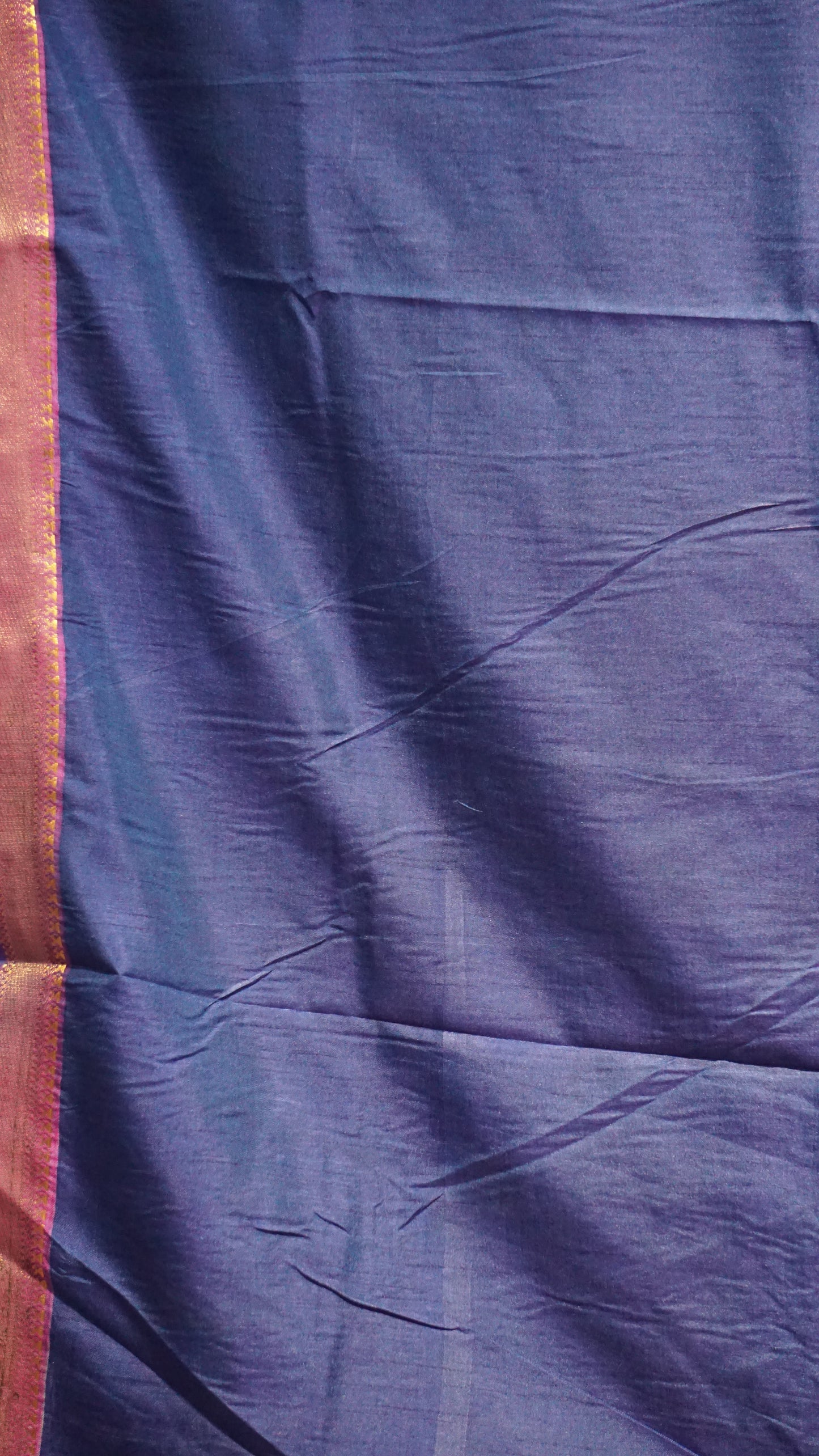 Semi Pattola Saree Kolam Print - Blue