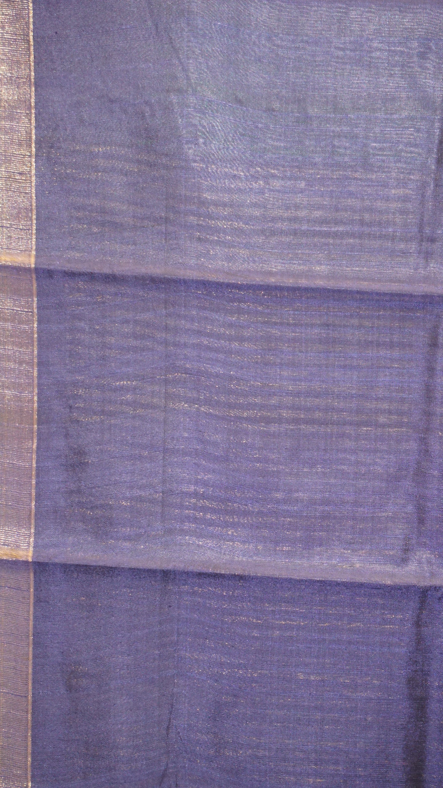 Pure Dupion Silk Saree - Green with Navy Blue Border