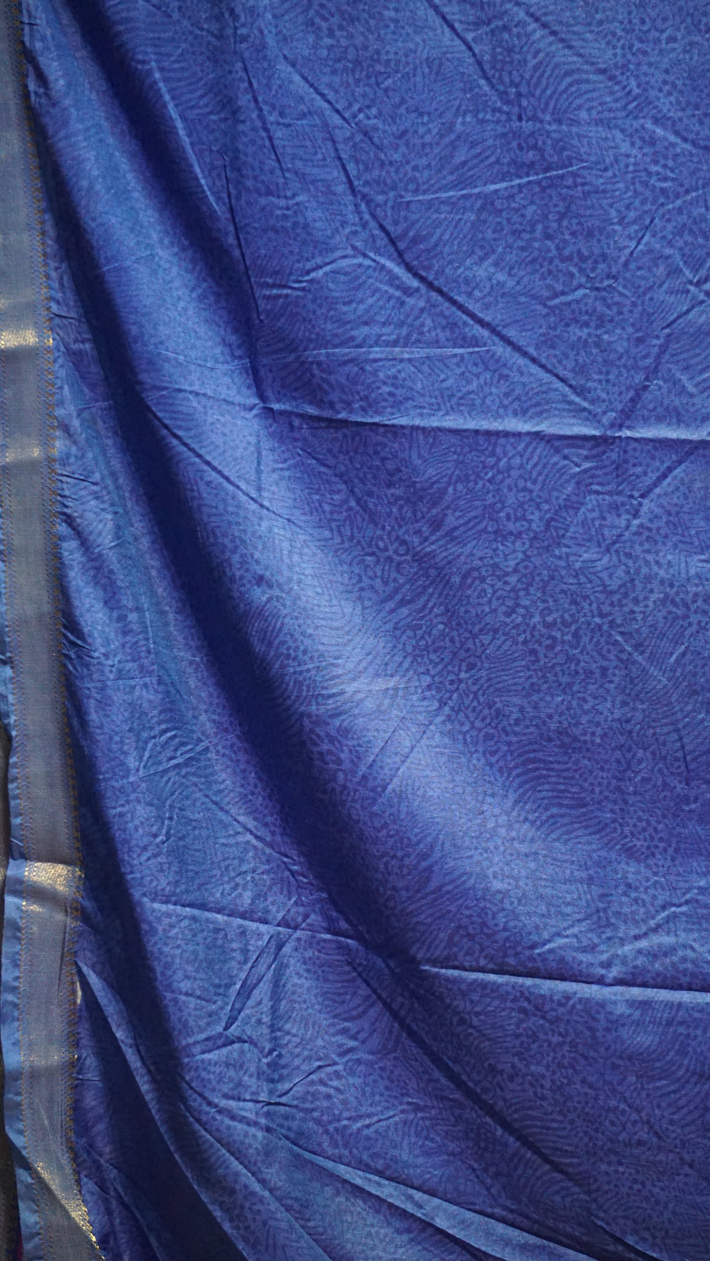 Semi Pattola Saree Kolam Print - Purple