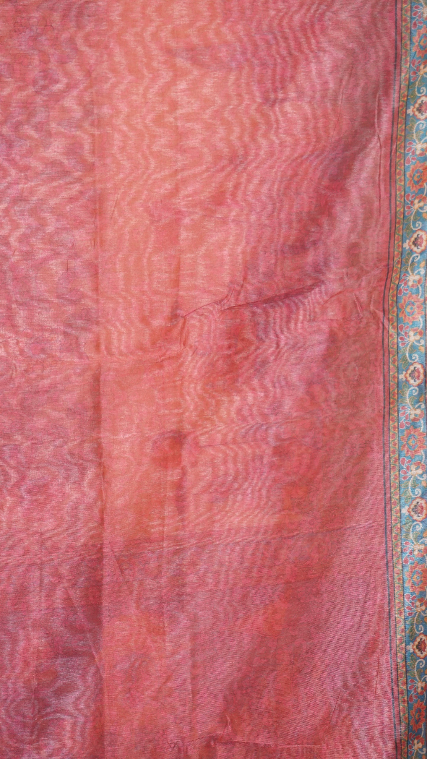 Chanderi Saree Pichwai Print - Sandal