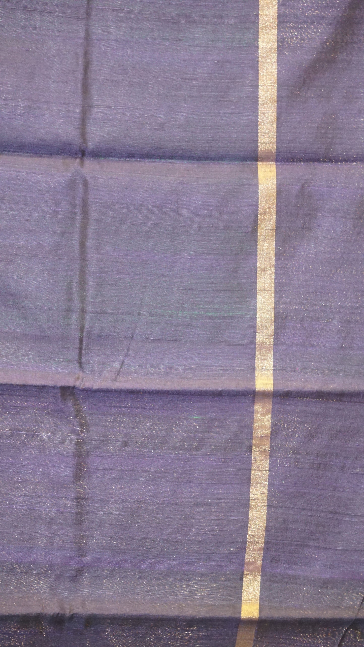 Pure Dupion Silk Saree - Parrot Green With Navy Blue Border