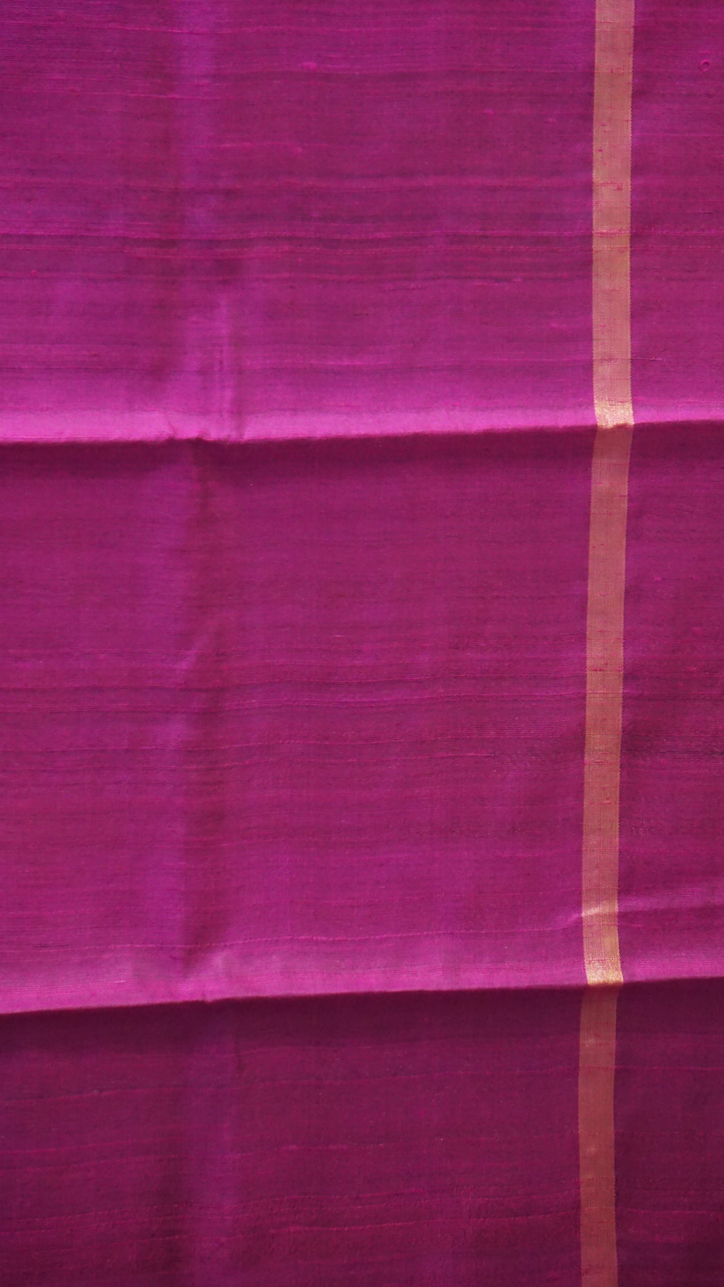 Pure Dupion Silk Saree - Green with Pink Border