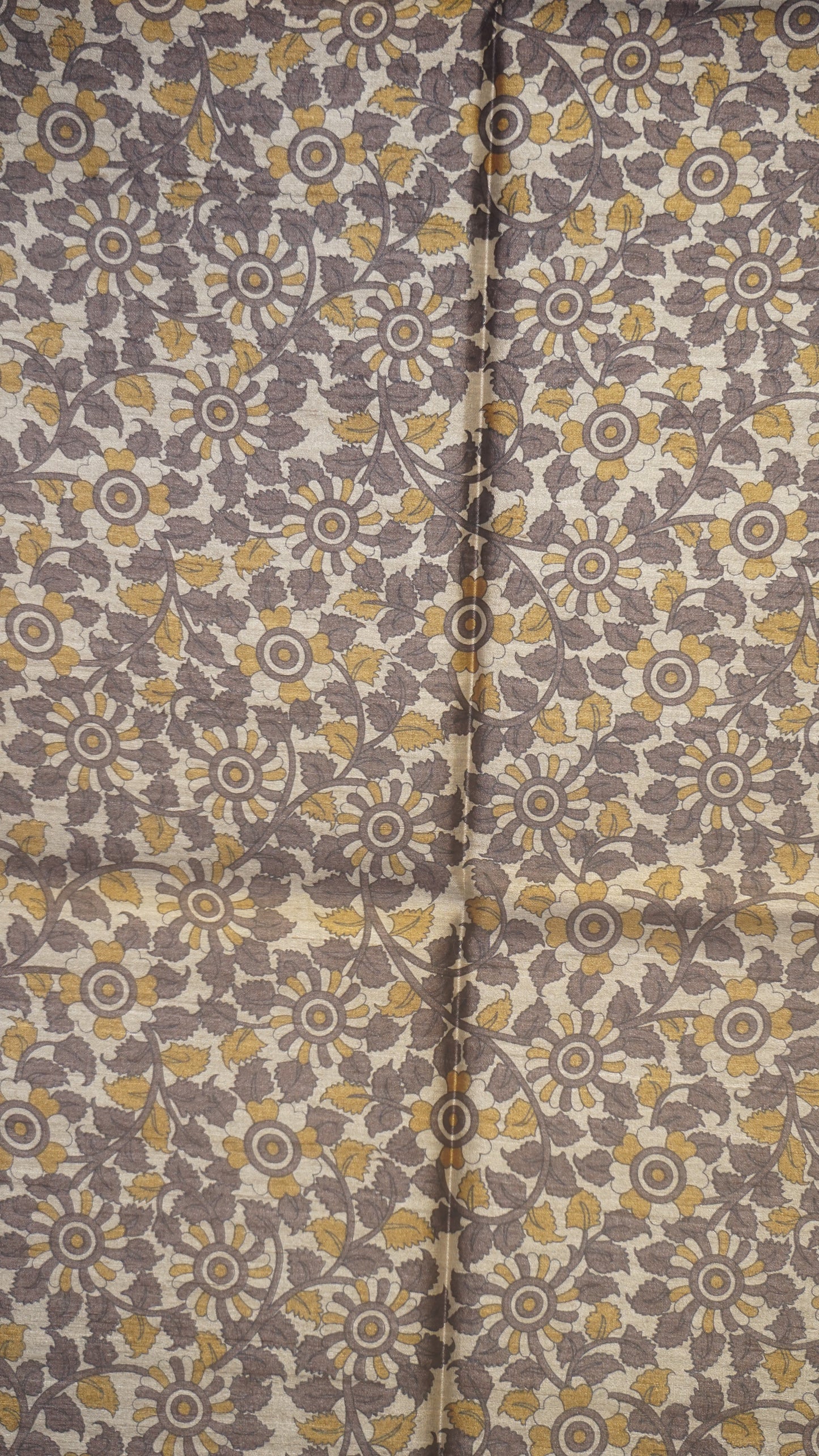 Pure Tussar Saree - Mustard Yellow