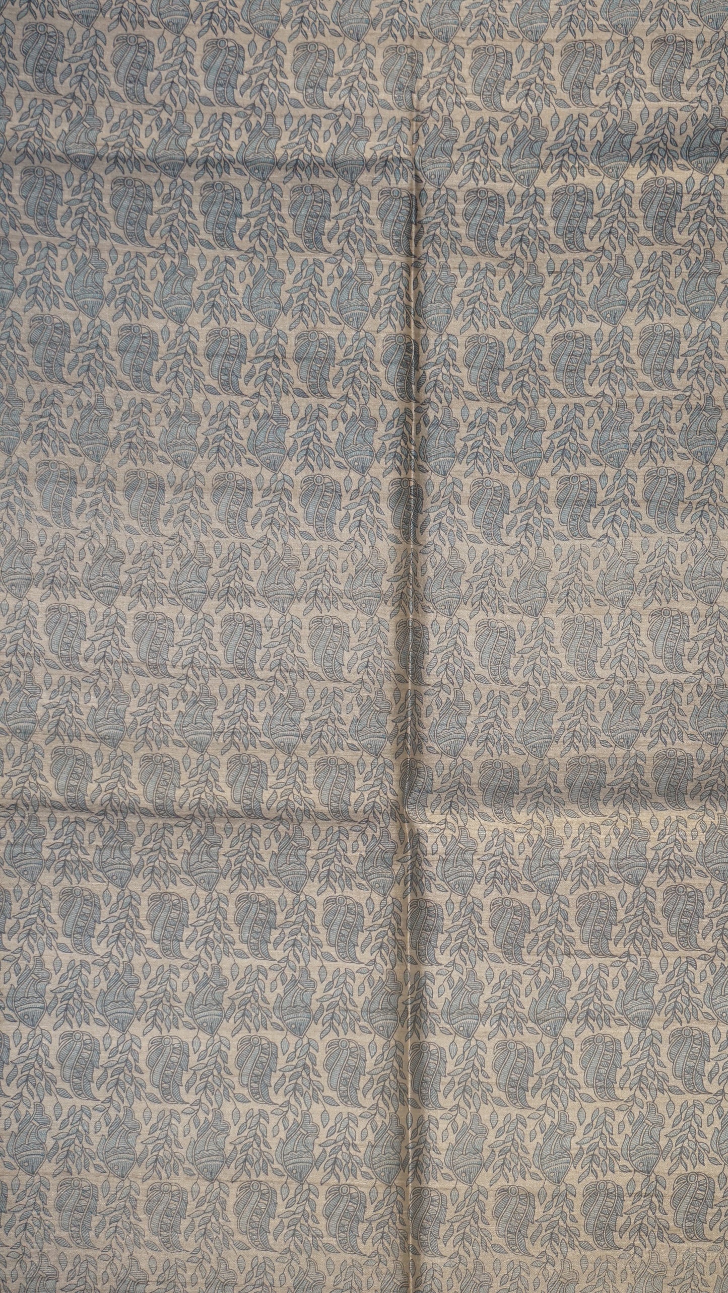Pure Tussar Saree - Blue