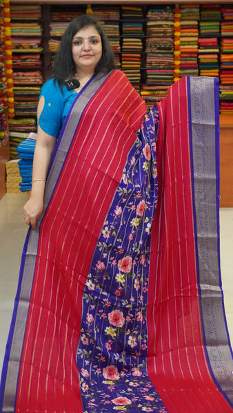 Art Mysore Silk Saree Pink to Purple