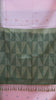 Semi Tussar Arrow Print Baby Pink thumbnail