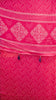 Shiffon Saree Arrow Print With Gap Zari Border Red To Wine thumbnail