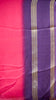 Shiffon Saree Arrow Print With Gap Zari Border Red To Wine thumbnail