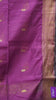 Maheswari Cotton Saree Butterfly Print- Purple thumbnail