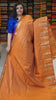 Semi Tussar Saree Elephant Print Honey thumbnail