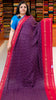Shiffon Saree Arrow Print With Gap Zari Border Wine To Red thumbnail