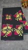 Mul Mul Cotton Saree Black to Yellow thumbnail