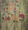 Chanderi Tissue Aplique Work Green thumbnail