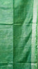 Linen Cotton Batik Print Green With Zari Border thumbnail