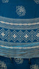 Shiffon Printed Saree Blue With Zari Border thumbnail